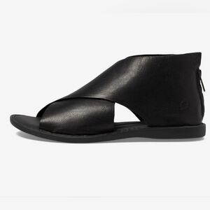 Born IWA Women's Leather Sandal Black US Size 9